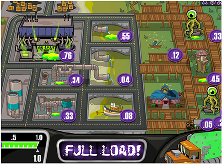 Monster School Bus screenshot using arrow keys