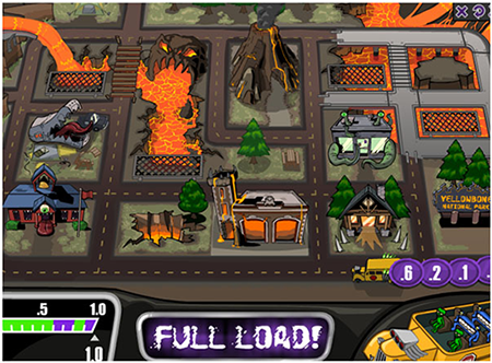 Monster School Bus screenshot using arrow keys