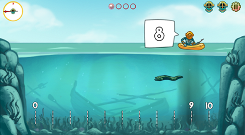 Pearl Diver level screen